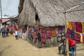 Bocas del Toro Indigenous Guna woman on San Blas Islands Panama