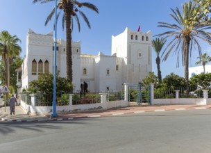 Former Royal Palace Art Deco architecture Spanish colonial building, Sidi Ifni, Morocco, North