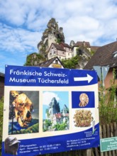 Museum Tüchersfeld, located in a rock formation, Franconia, Bavaria, Germany, Europe