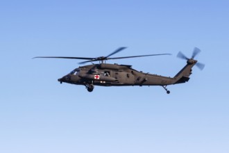 A Sikorsky Blackhawk helicopter of the US Air Force with the registration number 20-21132 at Split