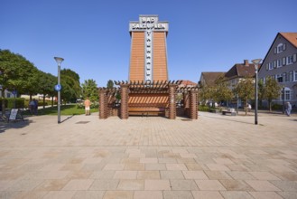 Graduation house, salt works with inscription Bad Salzuflen thermal baths and rose garden spa