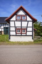 Half-timbered house in the district of Pesch, Nettersheim, Eifel, Euskirchen district, North