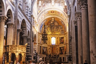 Interior of the Cathedral Church of Santa Maria Assunta in Pisa, Italy, Europe