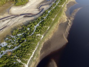 Loango National Park, Parc National de Loango, aerial view, Ogooué-Maritime Province, Gabon, Africa