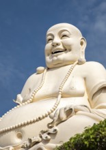 Statue of Budai - Laughing Buddha, Vinh Trang Temple, My Tho, Mekong Delta, Vietnam, Asia