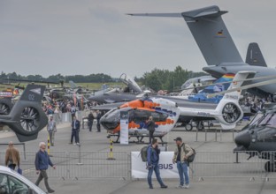 Open-air site, visitors, helicopter, German Air Force, ILA 2024, International Aerospace Exhibition