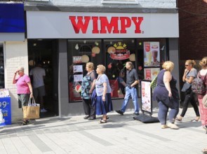 Wimpy cafe restaurant, Hamilton Road, Felixstowe, Suffolk, England, UK