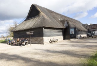 Museum barn building at Avebury, Wiltshire, England, UK