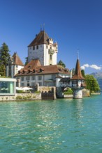 Oberhofen Castle on Lake Thun, Thun, Switzerland, Europe