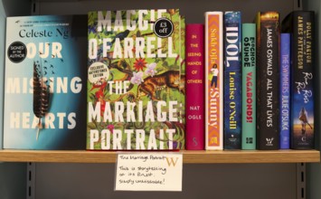 New Fiction books, book selection including The Marriage Portrait by Maggie O'Farrell, Waterstones