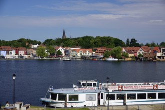 Europe, Germany, Mecklenburg-Western Pomerania, island town of Malchow, White Fleet Müritz,