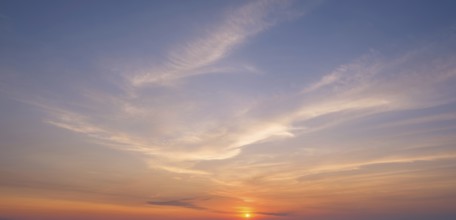 Beautiful dramatic scenic after sunset sky background after sunset