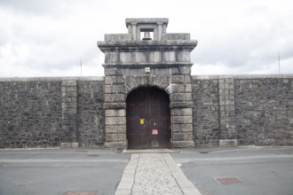 Entrance doorway to Dartmoor prison, Princetown, Devon, England, UK