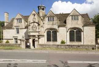 Seventeenth century school and almshouse building, Corsham, Wiltshire, England, UK