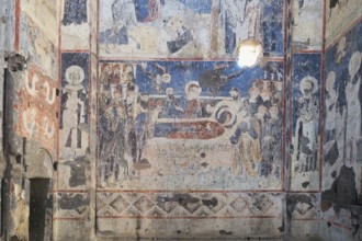 Church of St Gregory of Tigran Honents, Mural frescoes, Ani Archaeological site, Kars, Turkey, Asia