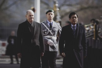 (L-R) Olaf Scholz (SPD), Federal Chancellor, and Ferdinand Marcos Jr, President of the Philippines,