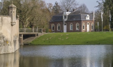 Gemen Castle, Orangery, moated castle, Borken, Münsterland, North Rhine-Westphalia, Germany, Europe