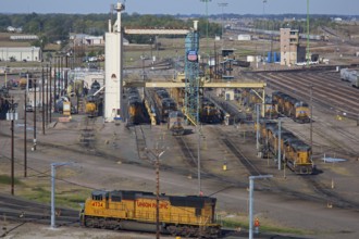 North Platte, Nebraska - The sand tower at Union Pacific Railroad's Bailey Yard, the largest rail