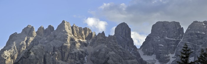 The mountain Monte Cristallo in the Dolomites, Italy, Europe