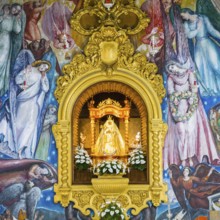 Statue of the Virgin Mary, Virgen de Canelaria, patron saint of the Canary Islands archipelago,