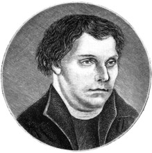 Martin Luther (1483, 1546) Portrait after Lucas Cranach from 1525, reformer, Augustinian monk,