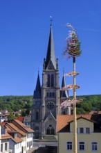 Town church, Tann in der Rhön, Ulstertal, Wartburgkreis, Hessian Rhön, Rhön, Hesse, Germany, Europe