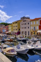 Veli Losinj harbour, near Mali Losinj, island of Losinj, Kvarner Gulf Bay, Croatia, Europe