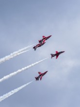 Red Arrows, Royal Air Force Aerobatic Team, Airshow 2024, Teignmouth, Devon, England, United