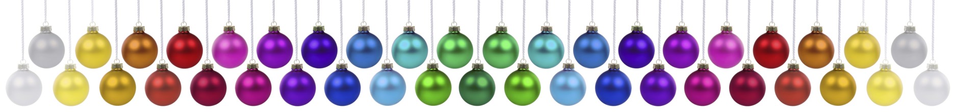 Christmas many Christmas baubles hanging jewellery banner Christmas baubles decoration clipping