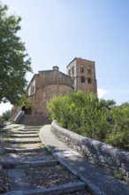 Church or Iglesia de El Salvador in the historic centre of Sepulveda, province of Segovia, Castile