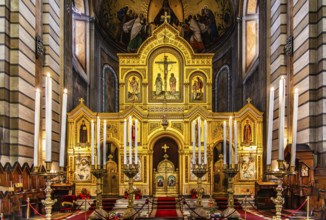 Serbian Orthodox Church of San Spiridione on the Grand Canal in the heart of Borgo Teresiano,