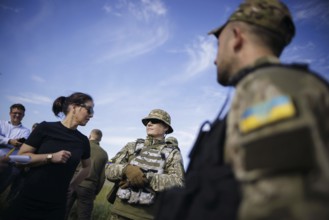 Annalena Bärbock (Alliance 90/The Greens), visits a Mobile Air Defence unit in Kyiv. Kyiv, 21 May