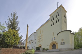 Heiligenborn Monastery built in 1952, Redemptorist monastery, Bous, Saarland, Germany, Europe