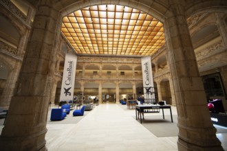 Former courtyard of the Casa del Cordon or Palace of the Constables of Castile, historic centre of