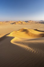 Sand dunes in the Rub Al Khali desert, the world's largest sand desert, Empty Quarter, Oman, Asia