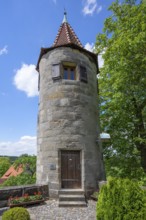 Historic Hungeturm, part of the former castle complex from the 16th century, Schönberg, Middle