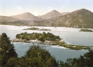 Sugar Loaf Mountain, Glengariff, County Cork, Ireland, Historic, digitally restored reproduction