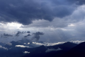 Cloudy mood over the Alps, Switzerland, Europe