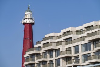 The Historic Lighthouse of Scheveningen, Apartment Building Lumen, 69 flats directly on the beach,