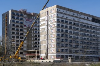 Construction site of the Community Campus, 737 student flats, each 20 square metres in size, fully