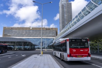 Bus station, public transport connection at The Hague Central Station, Centraal Station,