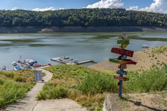 The Edersee, near Waldeck, the third largest reservoir in Germany, currently has only just under