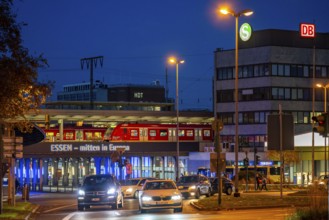 Essen city centre, main railway station, Freiheit street, North Rhine-Westphalia, Germany, Europe