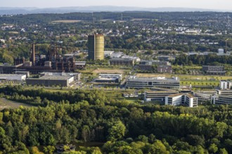 Former steelworks site Phönix West, blast furnace, gasometer, formerly Hoesch, industrial estate,