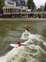 Surfing facility in the city centre of Rotterdam, Rif010, supposedly the world's first wave