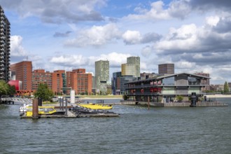 The Floating Office Rotterdam, is considered the world's largest floating office building, jetty