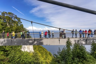 The Königsstuhl Skywalk on the chalk cliffs of Rügen, viewing platform on the famous Königsstuhl