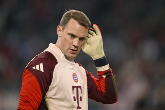 Goalkeeper Manuel Neuer FC Bayern Munich FCB (01) pensive, Champions League, Allianz Arena, Munich,