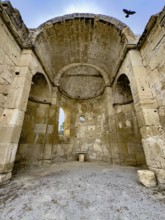 Ruins of Titus Basilica with in the centre chancel of early Christian basilica from 6th century in