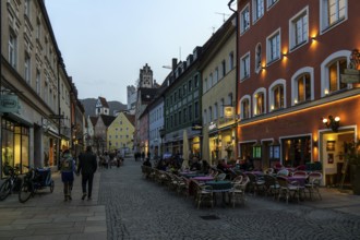 Historic old town centre of Füssen, Ostallgäu, Allgäu, Bavaria, Germany, Europe